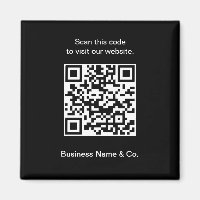 Your QR code Black White Promotional Business