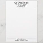 Your QR Code Business Name Address Info Letterhead<br><div class="desc">Your Colours - Simple Personalized Business Office Letterhead with QR code - Add Your QR code ( BACK SIDE ) - Image or Logo - Photo / Business Name - Company / Address - Contact Information - Resize and move or remove and add elements / image / text with customization...</div>