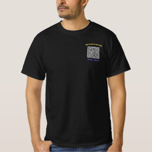 Your QR Code Business T-Shirt with Custom Text