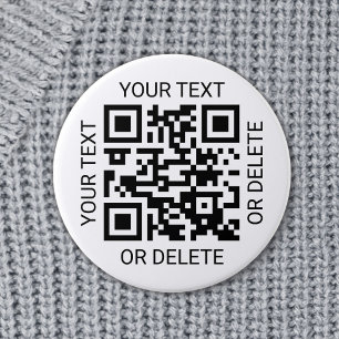 Your QR Code Business Website Simple Promotional 2 Inch Round Button