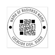 Your QR Code Custom Font Rubber Self-inking