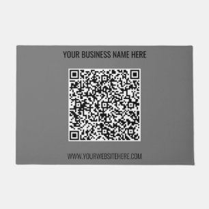 Your QR Code Custom Text and Colour Company Doorma Doormat