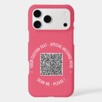 Your QR Code Custom Text and Colour iPhone Case