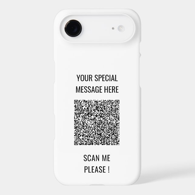 Your QR Code Custom Text and Colours Personalized (Back)