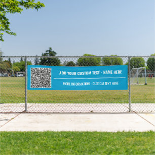 Your QR Code Custom Text Banner Choose Colour