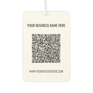 Your QR Code Custom Text Business Air Fresheners