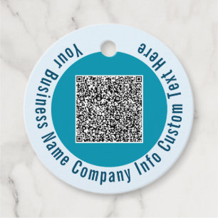 Your QR Code Custom Text Personalized Gift Tags