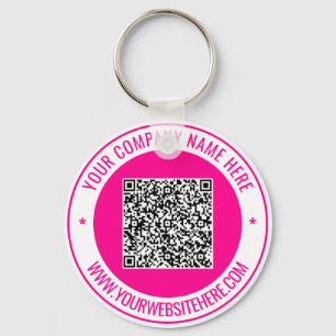 Your QR Code Custom Text Personalized Keychain