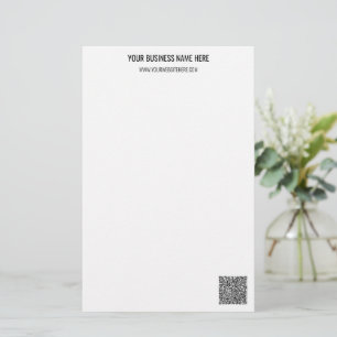 Your QR Code Custom Text Personalized Stationery
