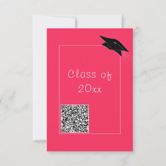 Your QR Code Graduation Invitation Custom Cors (Back)