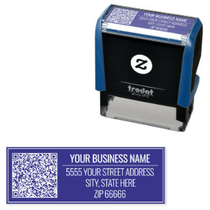 Your QR Code Info Address Name Stamp Choose Colour