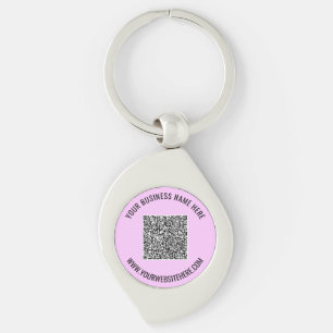 Your QR Code Keychain Example with Custom Text