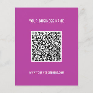 Your QR Code Name Website Colours Promotional Flye Flyer
