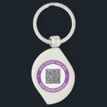 Your QR Code Name Website Promotional Keychain<br><div class="desc">Custom Colours and Font - Your QR Code Scan Info , Name , Website or Custom Text Professional Stamp Design Promotional Keychain Gift - Add Your QR Code - Image or Logo , Photo / Name - Company / Website or Phone , E-mail or other info / text - Resize...</div>