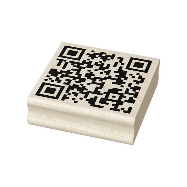 Your QR Code Plus Business Details Rubber Stamp (Stamp)