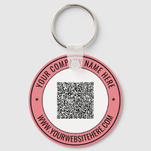 Your QR Code Promotional Business Keychain Example