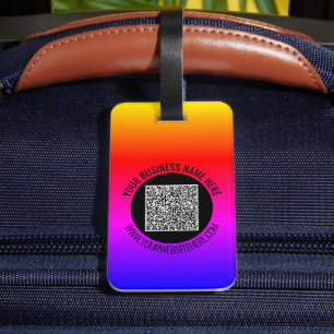 Your QR Code Scan and Custom Text Luggage Tag