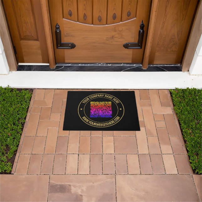 Your QR Code Scan Custom Text Company Doormat (Outdoor)