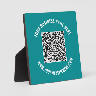 Your QR Code Scan Custom Text Plaque Choose Colour