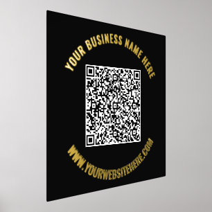 Your QR Code Scan Info and Custom Text Foil Prints