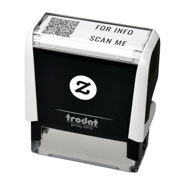 Your QR Code Scan Info Custom Stamp Teamplate (Product)