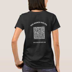 Your QR Code Scan Info Custom Text Company T-Shirt