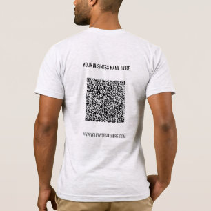 Your QR Code Scan Info Custom Text T-Shirt Gift