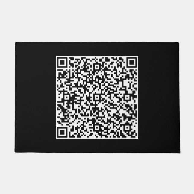 Your QR Code Scan Info Doormat - Choose Colours (Front)