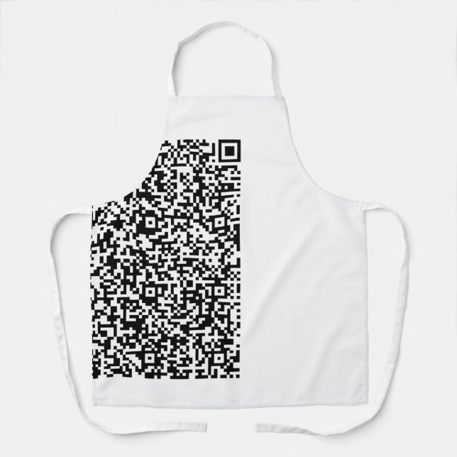 Your QR Code Scan Info Funny Apron Custom Colour (Front)