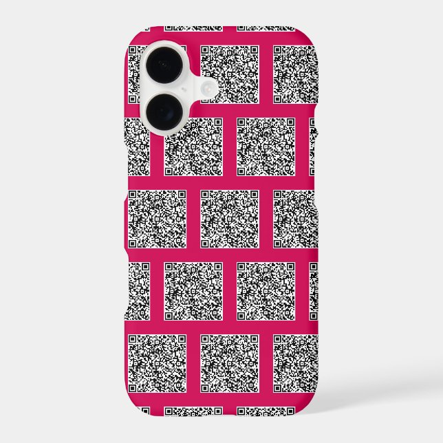 Your QR Code Scan Info iPhone Case Example (Back)