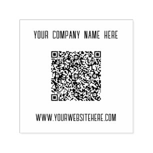 Your QR Code Scan Info Name Website Business Stamp