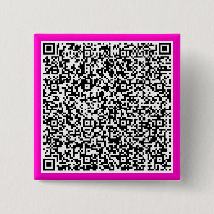 Your QR Code Scan Info Personalized Button Gift