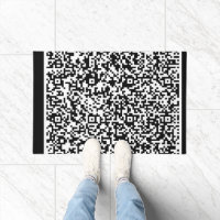 Your QR Code Scan Info Personalized Doormat