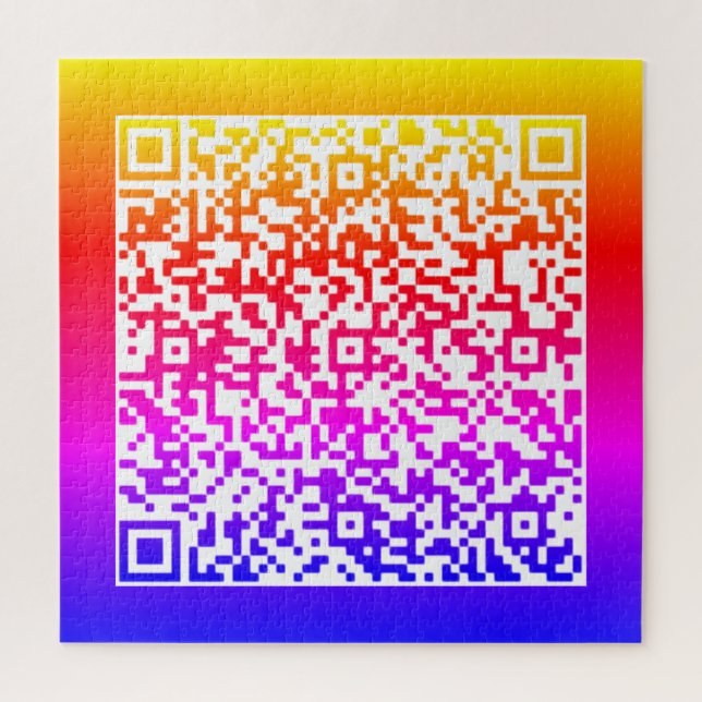 Your QR Code Scan Info Personalized Jigsaw Puzzle (Vertical)