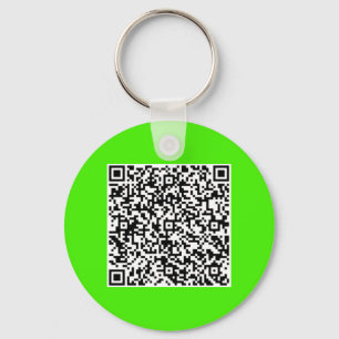 Your QR Code Scan Info Personalized Keychain Gift