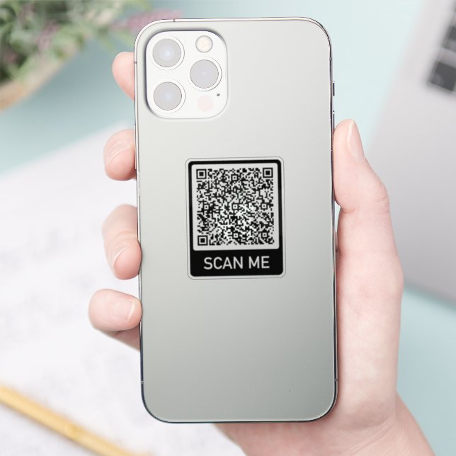 Your QR Code Scan Info Personalized Sticker (Phone)