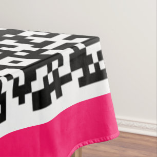 Your QR Code Scan Info Tablecloth Example