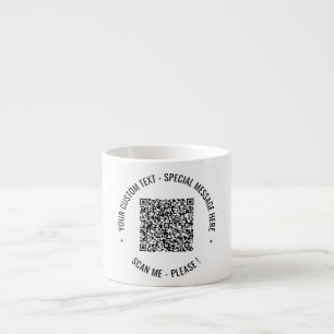 Your QR Code Scan Info Text Colours Espresso Mug