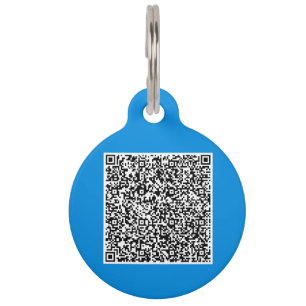 Your QR Code Scan Information Pet ID Tag Example