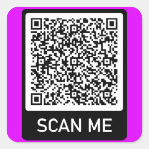 Your QR Code - Scan Me Personalized Modern Sticker