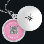 Your QR Code Special Message Necklace Template<br><div class="desc">Choose Colours and Fonts - Design Your Pwn Personalized Necklaces with Youe QR Code Scan Info and Custom Text Modern Necklace / Gift - Add Your QR Code - Image or Logo - Photo / and Text - Name or other info / message - Resize and Move or Remove /...</div>