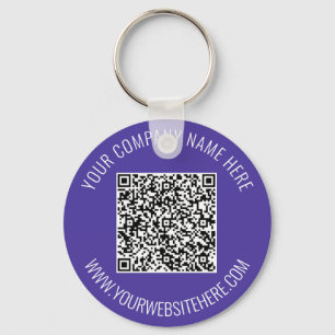 Your QR Code Text and Colours Keychain Promotional