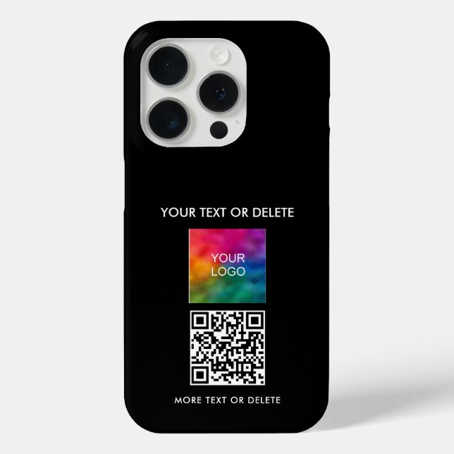 Your QR Code Upload Business Company Logo to Case-Mate iPhone Case (Back)