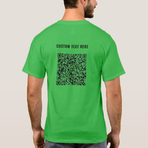 Your QR Code with Custom Text Personalized T-Shirt