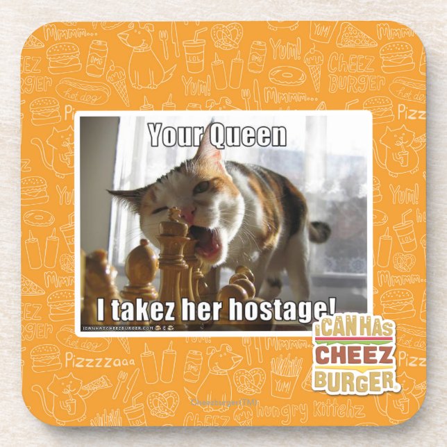 Your Queen, I takez her hostage Coaster (Front)