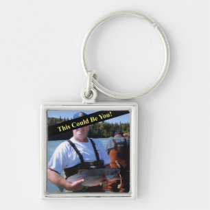 Your Record Fish Photo Keychain