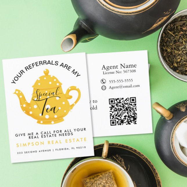 Your Referrals Are My Special tea Small Business Flyer (Creator Uploaded)