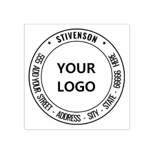 Your Return Address Stamp with Logo or Photo