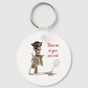Your Risk Badminton Pirate Keychain