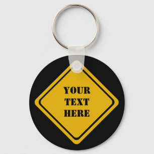 your road sign keychain